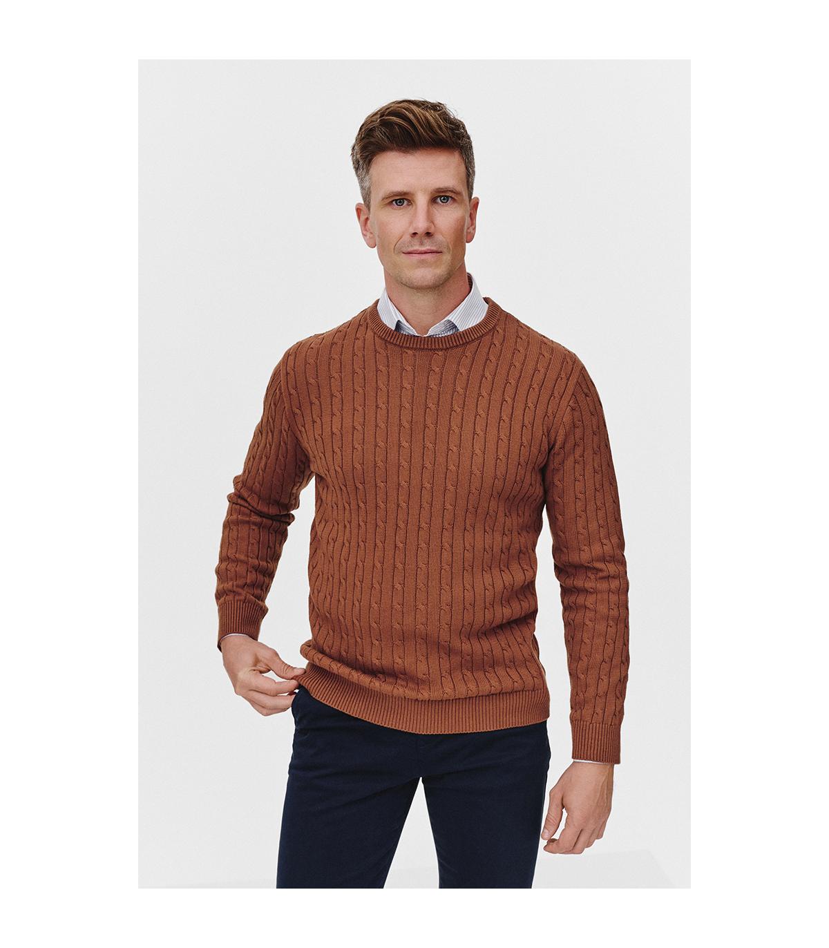 KAMELOWY SWETER MĘSKI NESTO