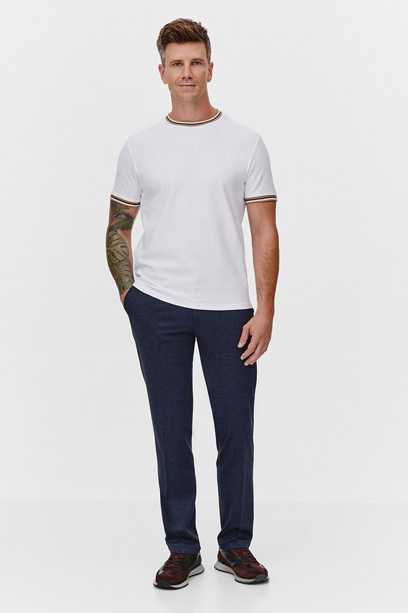 BIAŁY T-SHIRT MĘSKI RIBO