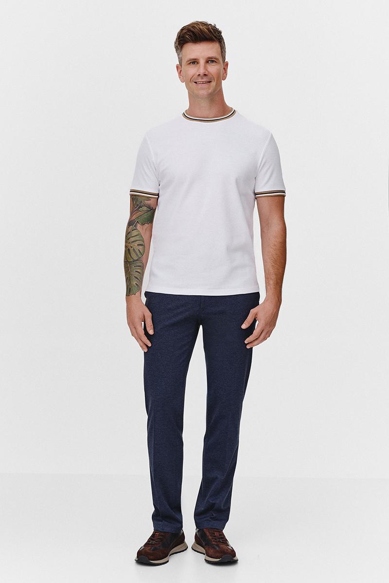 BIAŁY T-SHIRT MĘSKI RIBO
