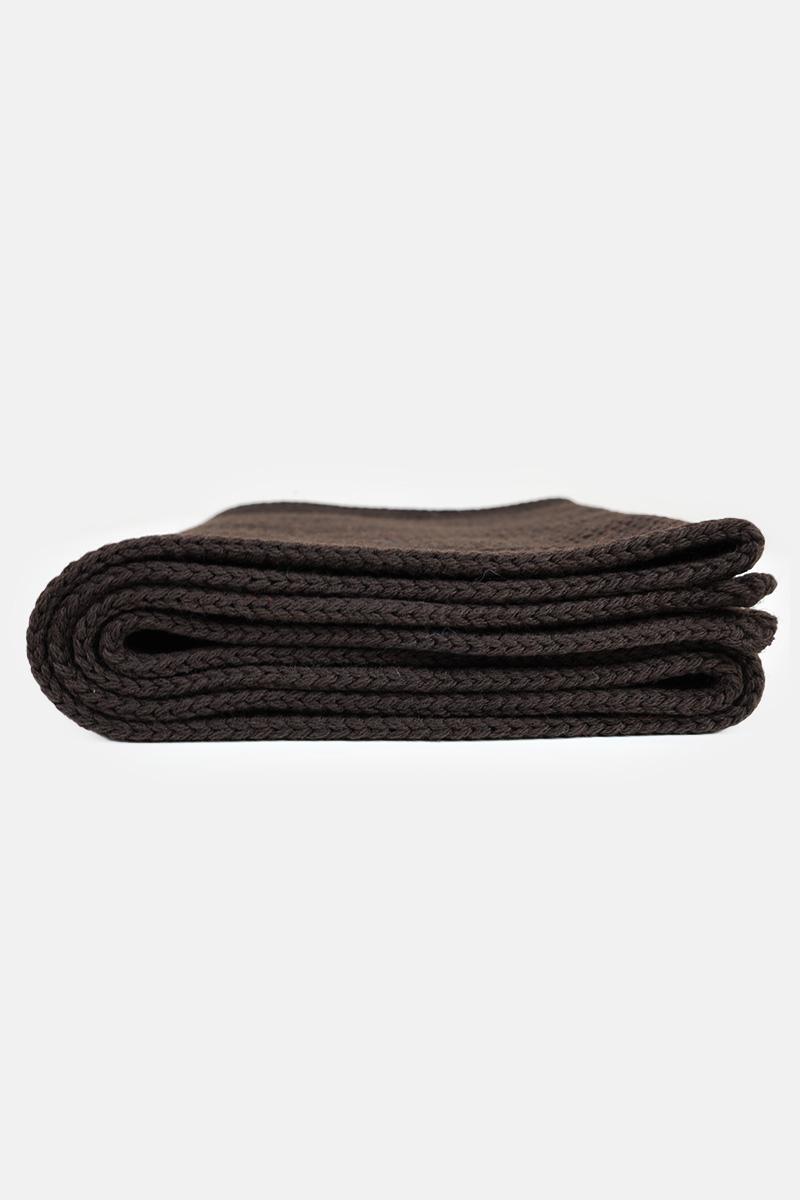 BRĄZOWY SZAL 100% WEŁNA MERINO ROM