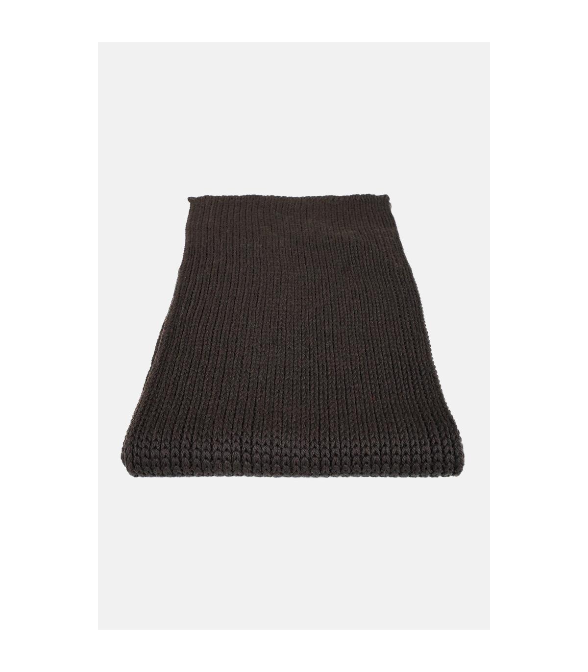 BRĄZOWY SZAL 100% WEŁNA MERINO ROM
