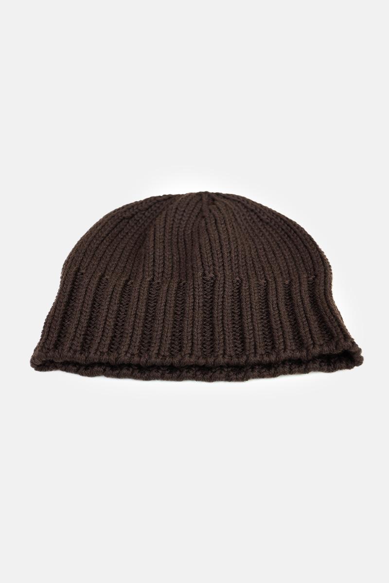BRĄZOWA CZAPKA 100% WEŁNA MERINO ROM